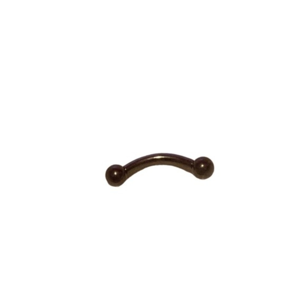 Internally Threaded Curved Titanium BarbellsEyebrow Rings 14 Gauge